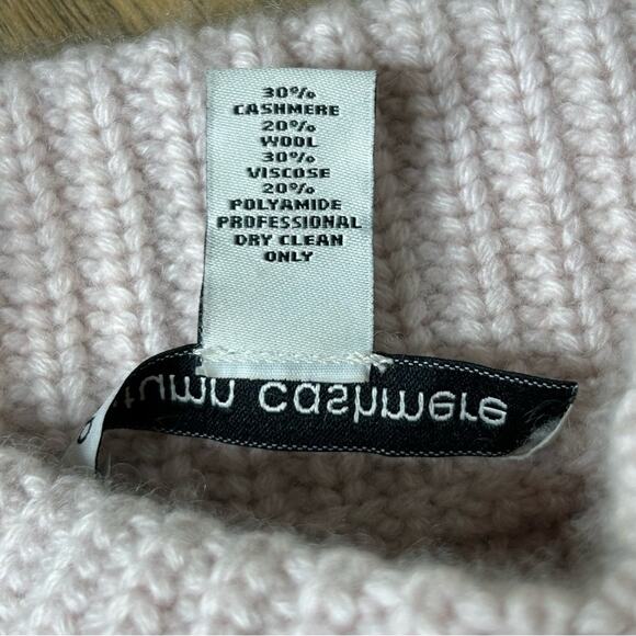Autumn Cashmere Cropped Mock Sweater Ballerina Pink XS - Picture 6 of 9